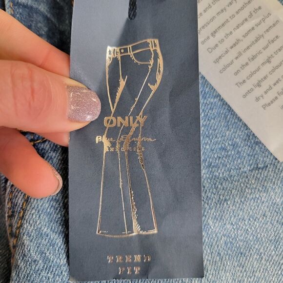 ONLY Jeans High Waist straight Cropped size 27 4 - Picture 6 of 12